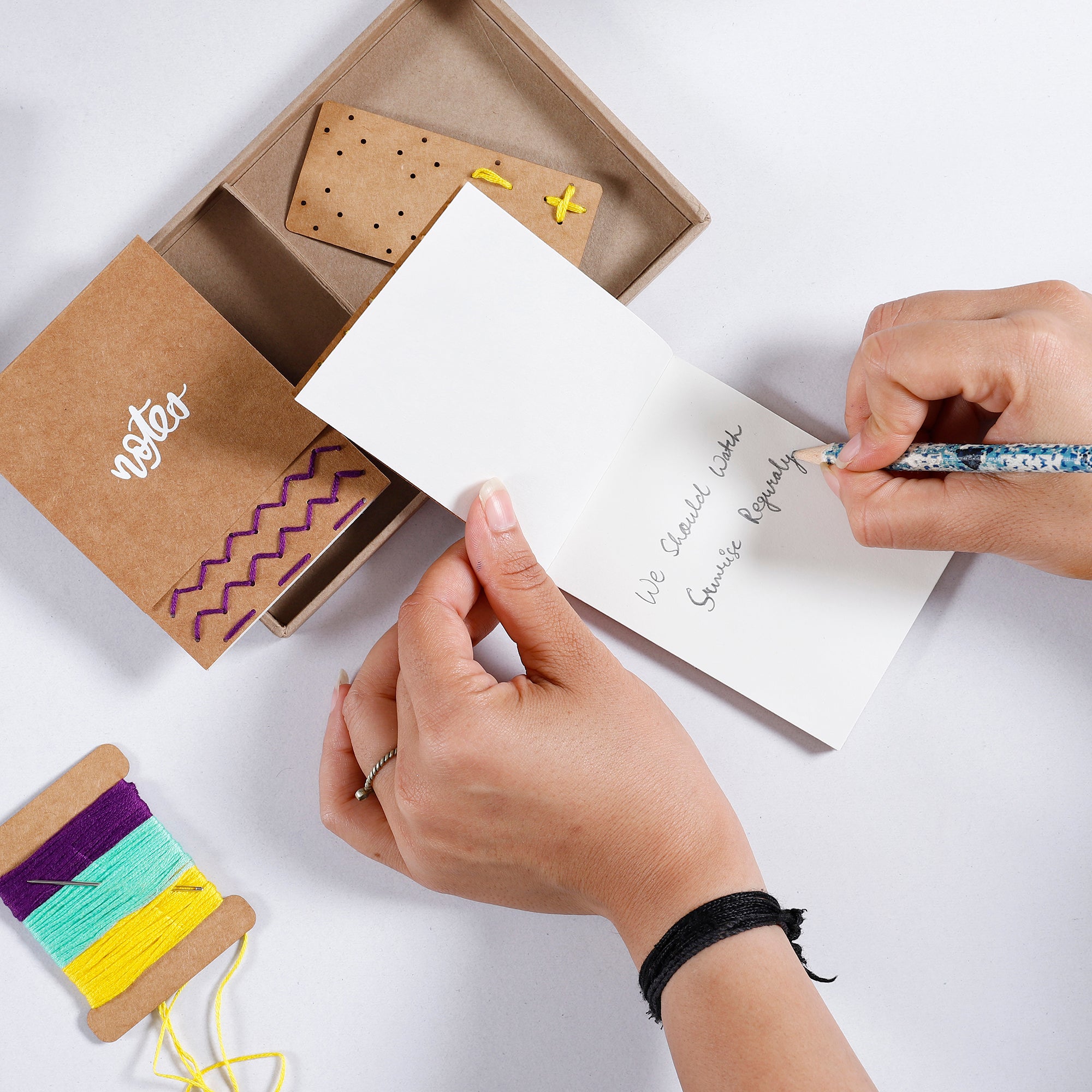 DIY Embroidery Kit for Notepad