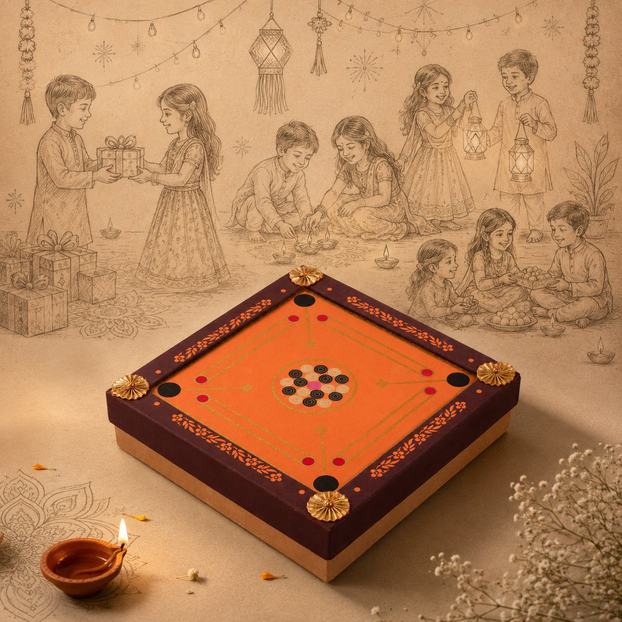 Carrom Board Box